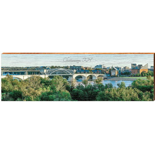 Chattanooga Bridge | Wall Art Print on Real Wood