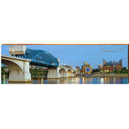 Chattanooga Bridge | Wall Art Print on Real Wood