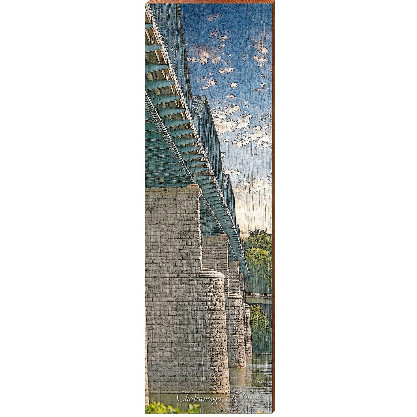 Chattanooga Bridge | Wall Art Print on Real Wood