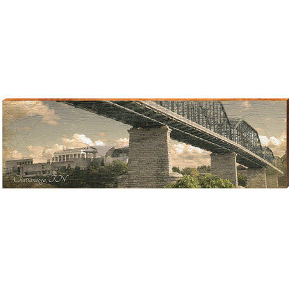 Chattanooga Bridge | Wall Art Print on Real Wood