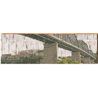 Chattanooga Bridge | Wall Art Print on Real Wood