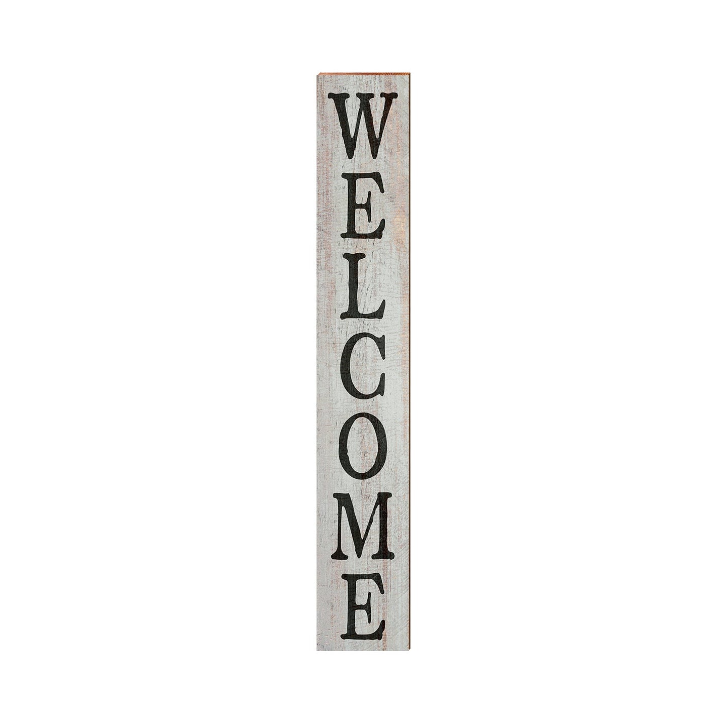 Farmhouse Welcome Sign White | Wall Art Print on Real Wood