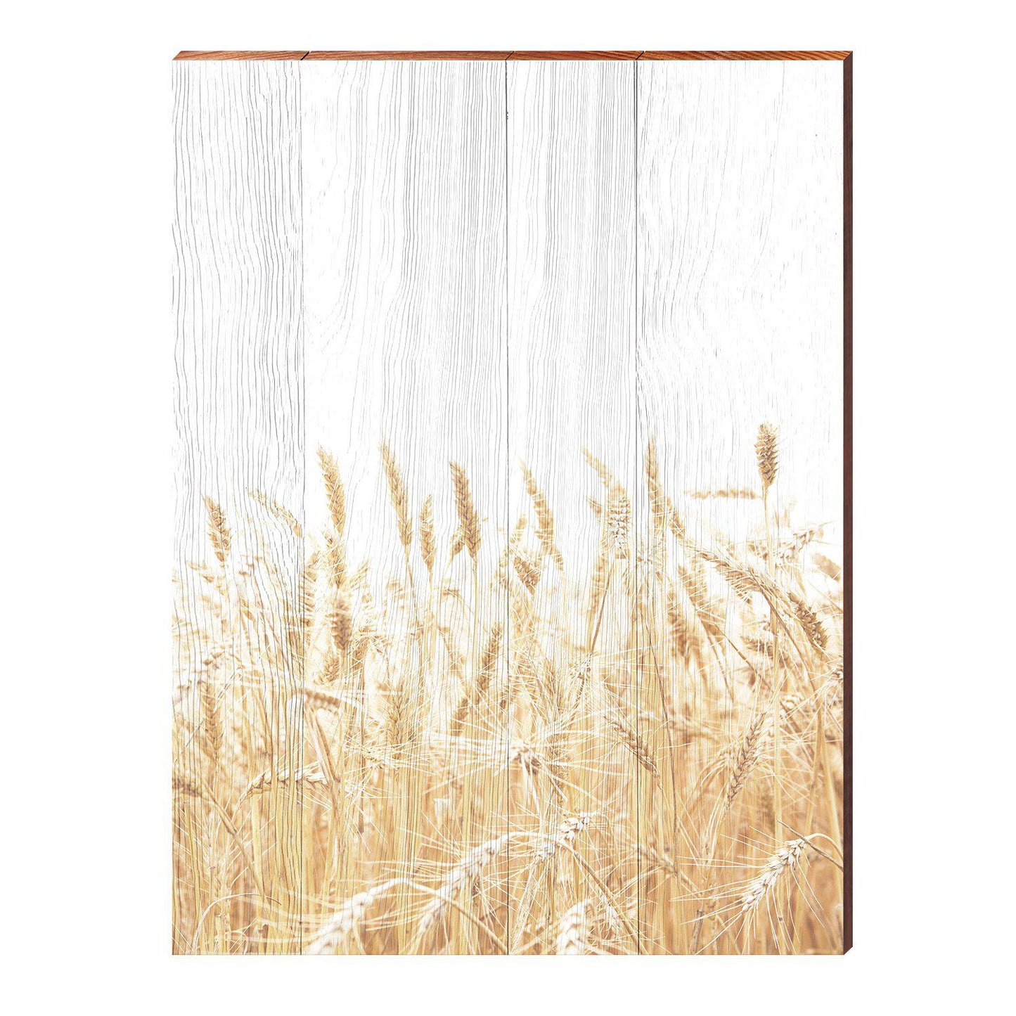 Bohemian Wheat | Wall Art Print on Real Wood